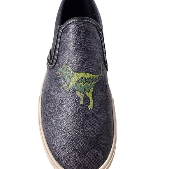 Coach Signature Rexy Sneakers Slip On Men's 11D Medium Signature Coated Canvas - Picture 11 of 14